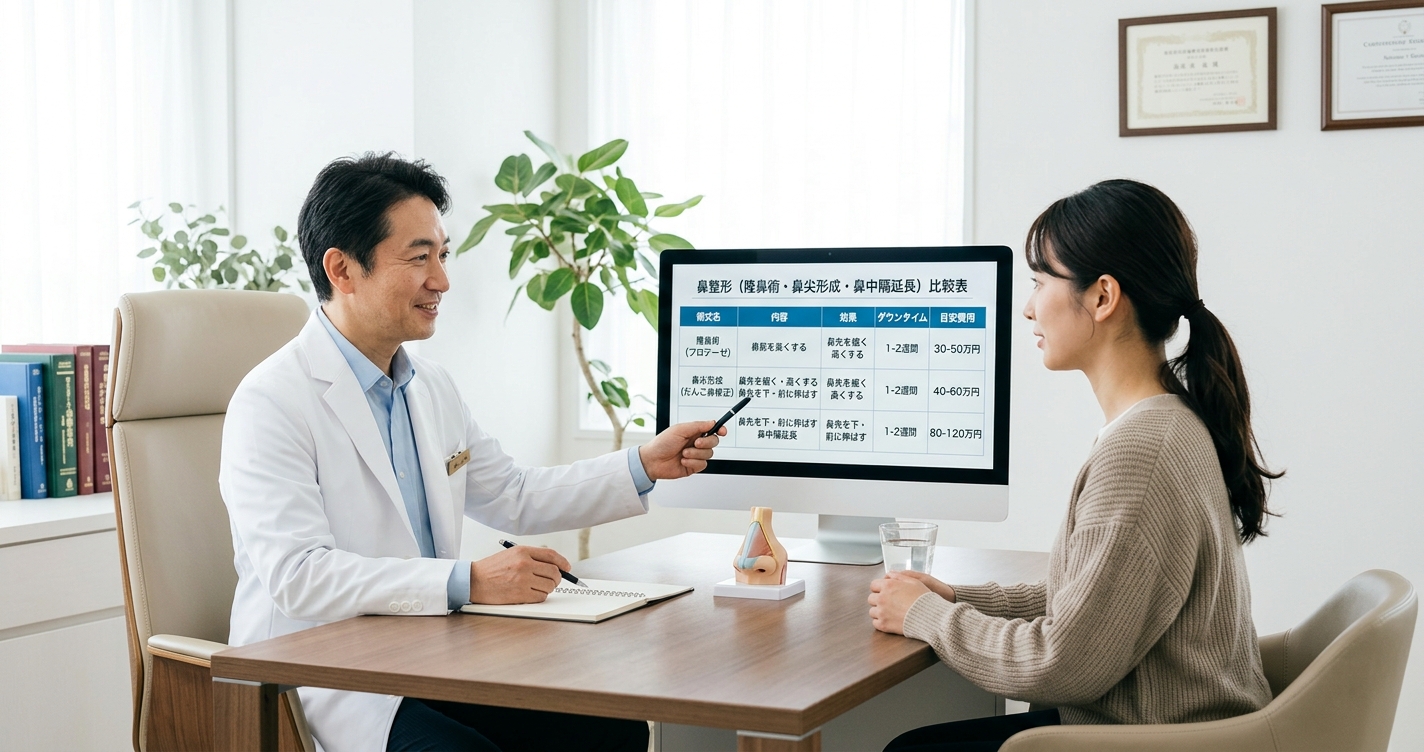 鼻整形の費用が不安な方へ｜術式別の相場と価格差の理由を徹底解説