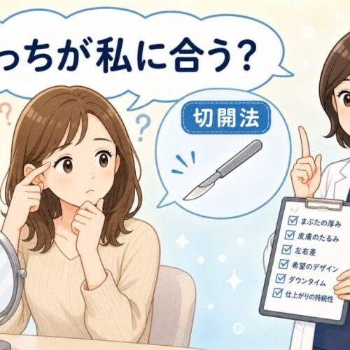 まぶたが厚いと埋没は取れる？切開との違いを形成外科医が解説