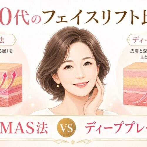 50代のフェイスリフト術式比較！SMASとディーププレーンの違い
