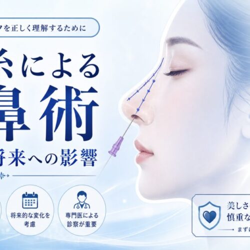 後悔しない？鼻の糸による隆鼻術の限界と将来の手術への悪影響
