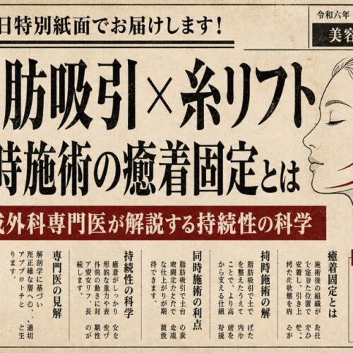 脂肪吸引と糸リフトを同時に行う効果とは？癒着固定で長持ちする理由