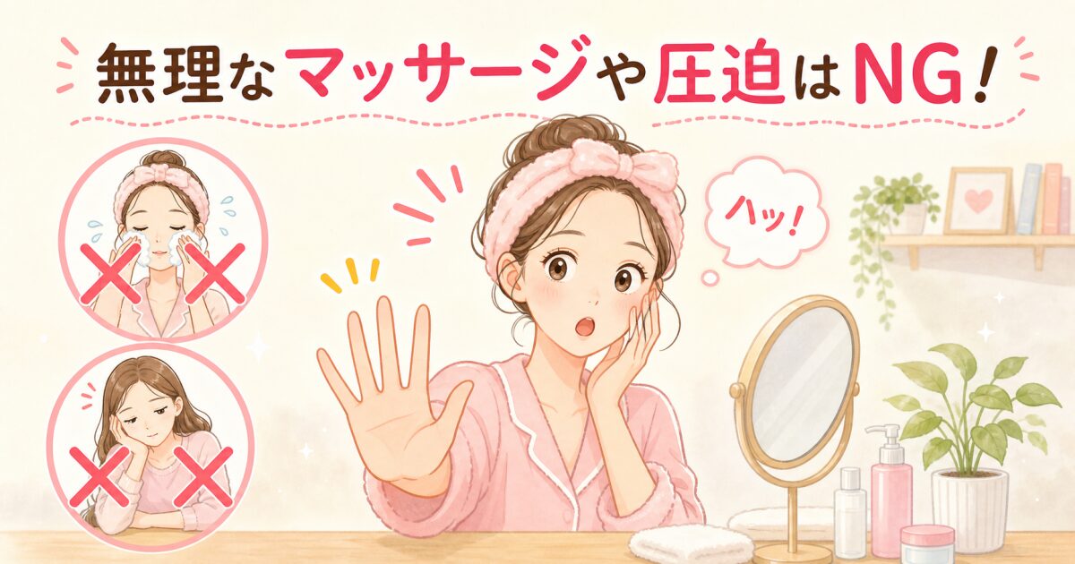 しこりを悪化させないために日常生活で控えたい行為