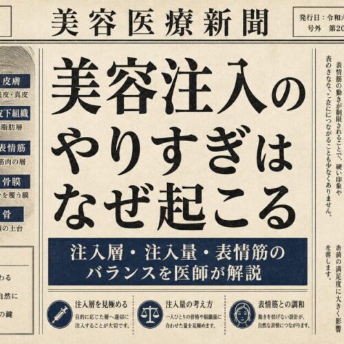 美容注入で「やりすぎ」不自然な顔になる原因は？医学的リスクと回避法