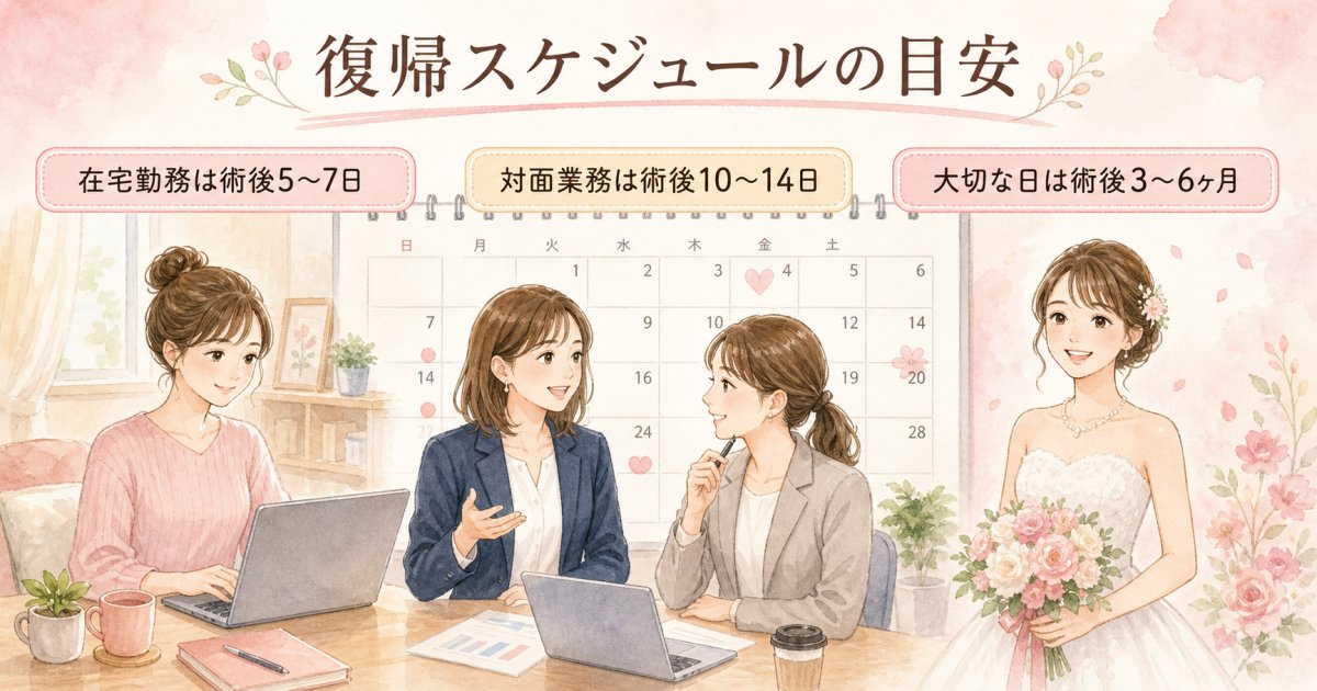 施術部位・術式によるダウンタイムと随伴症状の違い