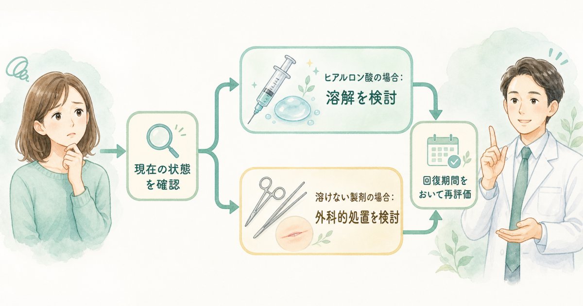 追加注入を進めるか溶解・除去を優先するかの判断基準
