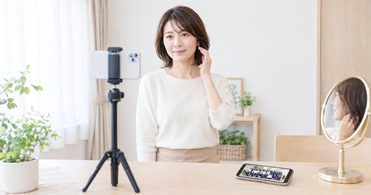 学校行事の写真で顔が下がって見えた?たるみのサインと写り方を確認