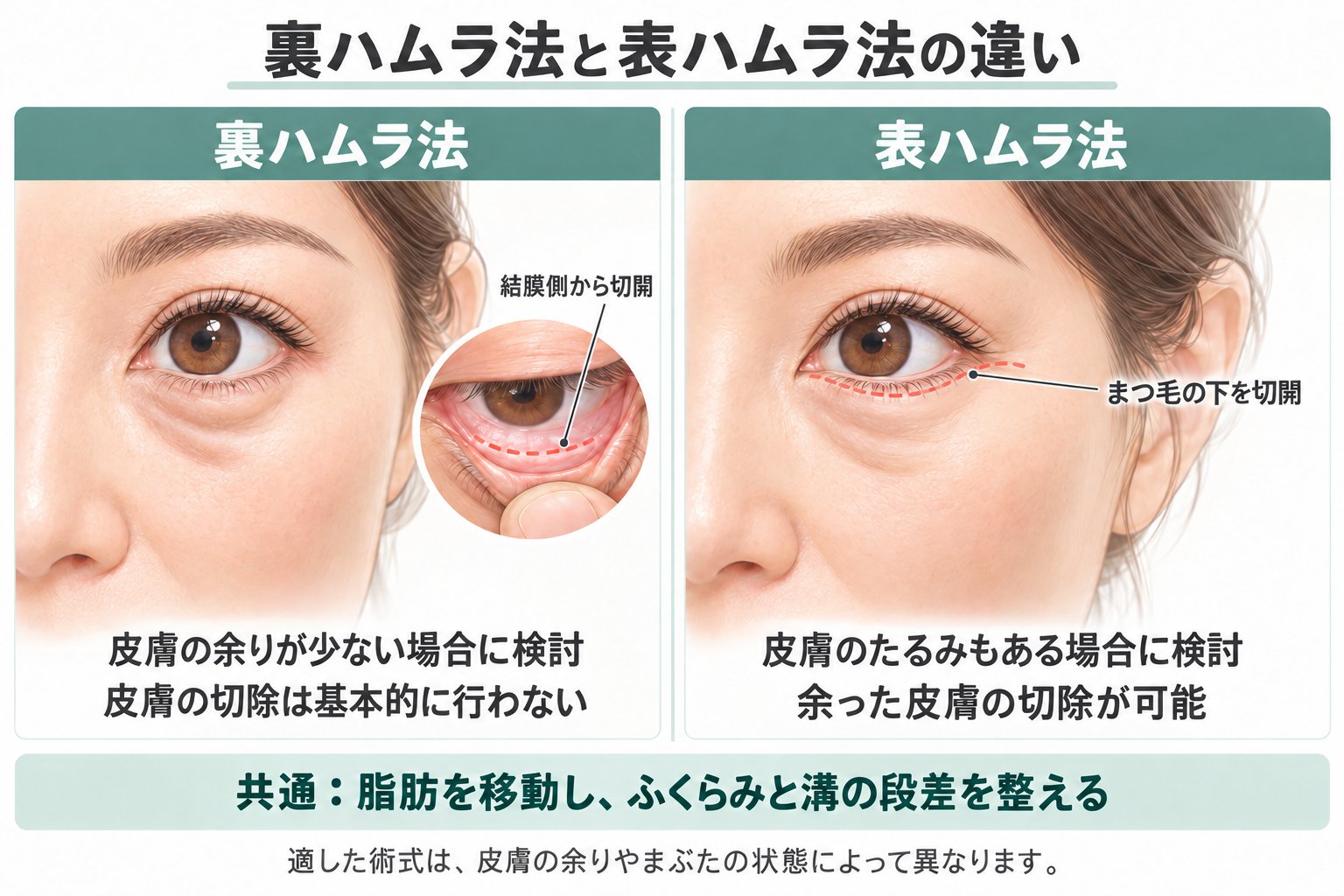 裏ハムラ法と表ハムラ法は、どんな状態で選び分ける？