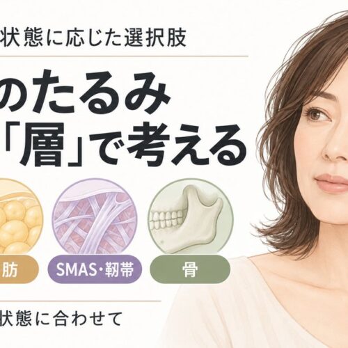 40代のたるみ予防と治療、原因の深さや状態に応じた選択肢